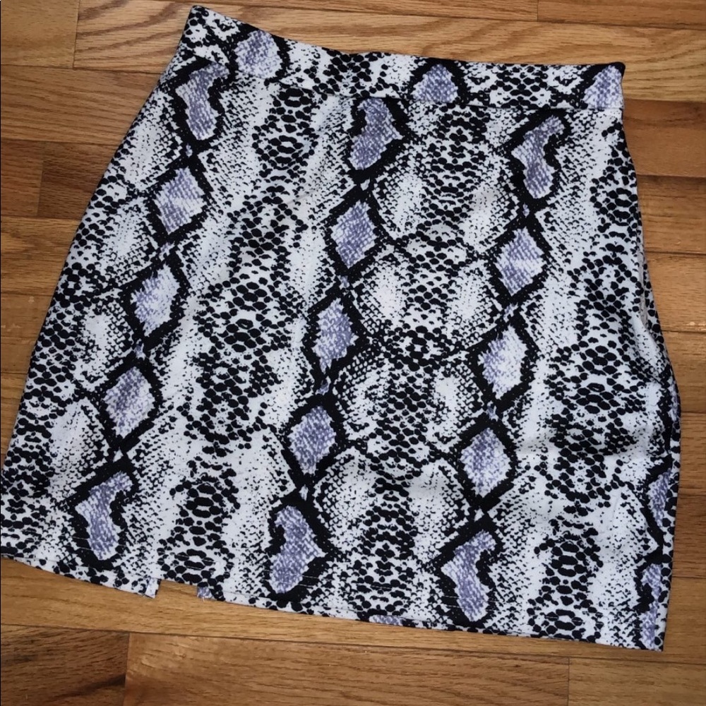 Snakeskin skirt